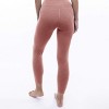 Rib 7/8 High Waisted Legging - Rose - LEZAT - 2 of 3