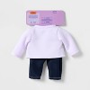 14" Overalls Baby Doll Outfit - Gigglescape™ - 4 of 4