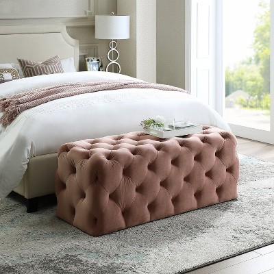 Inspired Home Hayden Allover Tufted Rectangle Bench