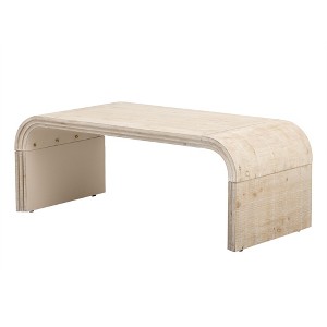 Dexmalle Minimalist Coffee Table with Curved Art Deco Design - 1 of 4
