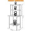Stainless Steel Table with Overshelves, 60"x36" Commercial Kitchen Prep & Work Table - 2 of 4