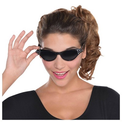 Adult 50S Cat Eyes Glasses Accessory Halloween Costume