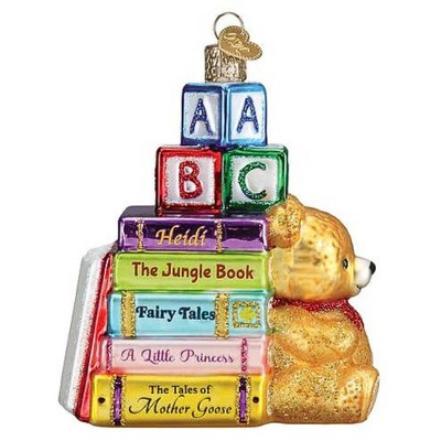 Old World Christmas 4.25 In Favorite Children's Books Teddy Bear Heidi Mother Goose Tree Ornaments