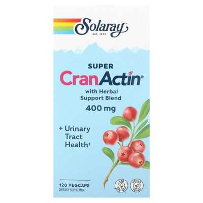 Solaray Super CranActin with Herbal Support Blend, 400 mg, 120 Vegcaps