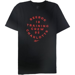 Reebok Mens Training Crew Charlotte 1895 Graphic T-Shirt, Black, Small - 1 of 2