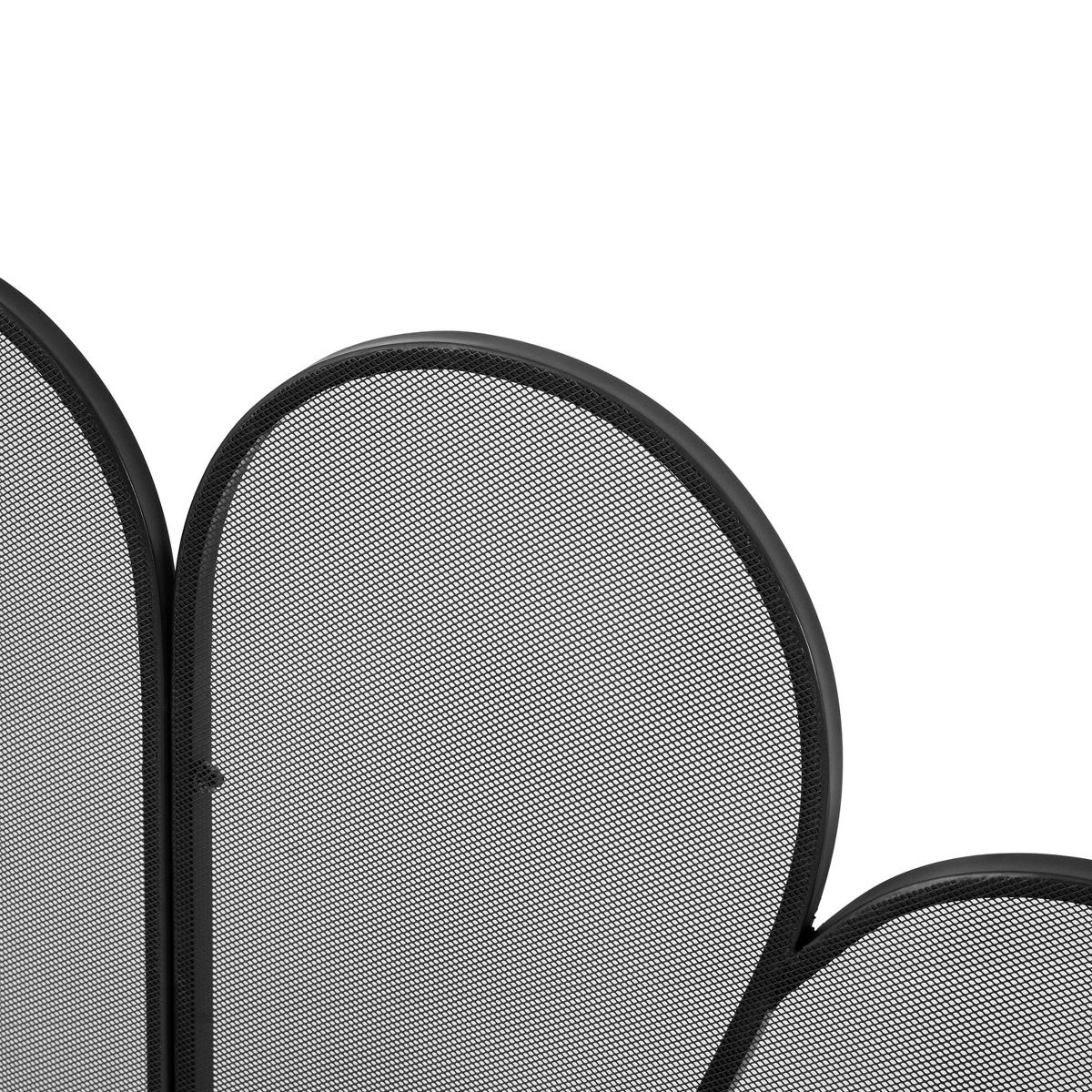 Christopher Knight Home Joren Modern Iron Freestanding Fireplace Screen with Fan‑Shaped Peacock Design - thumbnail 9