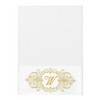 Linum Home Textiles 100% Turkish Cotton MONICA Gold Thread 2PC Embellished Bath Towel Set - 2 of 3