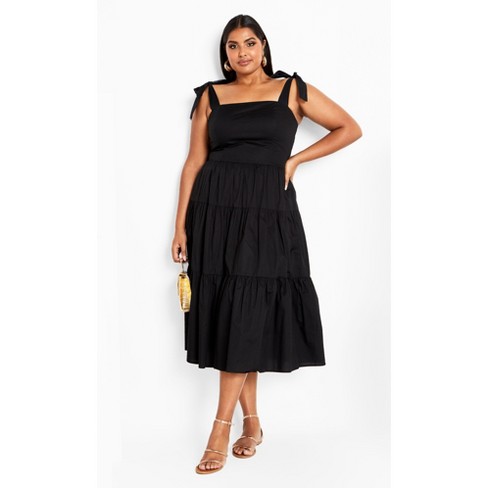 Women's Plus Size Corrine Maxi Dress - black | CITY CHIC - image 1 of 4