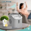 EUHOMY Countertop Ice Maker Machine with Handle, 26.5lbs Per Day, 9 Cubes in 6 Mins, Auto-Cleaning Portable Ice Maker with Basket and Scoop,Gray - 4 of 4