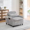 JUJABU Accent Chair with Pillow, Compact Sofa Bed for Small Apartments, Bedroom or Balcony - 4 of 4