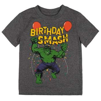 Marvel Avengers Spider-Man Captain America Hulk Birthday T-Shirt Little Kid to Big