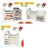 Kids Toy Storage Organizer,Toy Storage Cabinet with Bookshelf and Bins,Multi-Functional Console Shelf for Playroom or Nursery-Baofuwish - 4 of 4