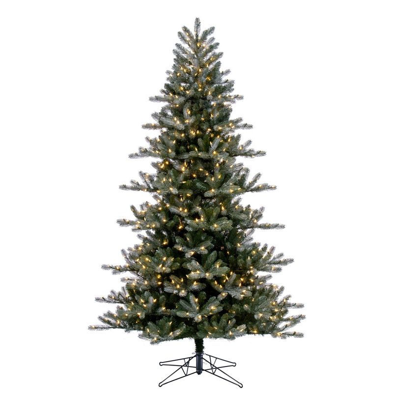 Vickerman Artifical Frosted Danbury Spruce Christmas Tree, 1 of 6