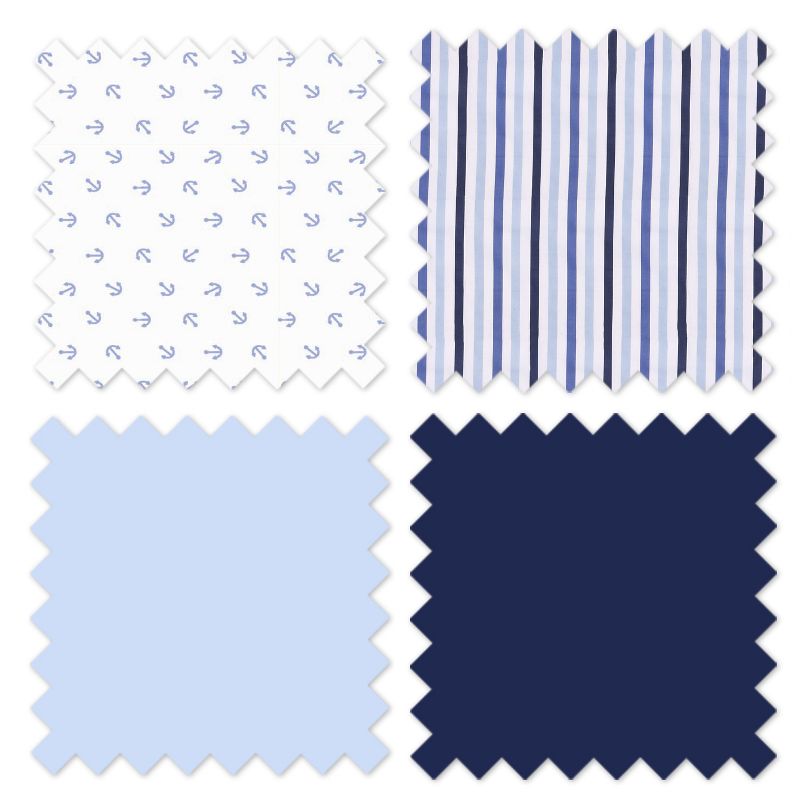 Bacati - Little Sailor Blue/Navy Curtain Panel, 5 of 6