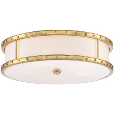 Minka Lavery Flush Mount 20 1/4" Wide Liberty Gold Drum LED Ceiling Light