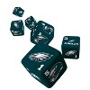 MasterPieces Officially Licensed NFL Philadelphia Eagles - 6 Piece D6 Gaming Dice Set Ages 6 and Up - 3 of 3