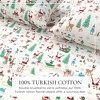 100% Cotton Christmas Flannel Sheet Set - Great Bay Home - 2 of 4
