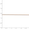 Black Bow Jewelry 1mm, 14k Rose Gold, Solid Cable Chain Necklace - 4 of 4