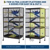 Metal Small Animal Cage, 6-Tier Ferret Cage with Removable Flannel ramps and Hammock for Chinchillas/Guinea Pig/Rabbit/Rolling Critter Nation Cage - 3 of 4