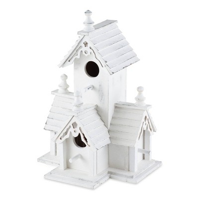 12.5" Victorian Wood Birdhouse White - Zingz & Thingz