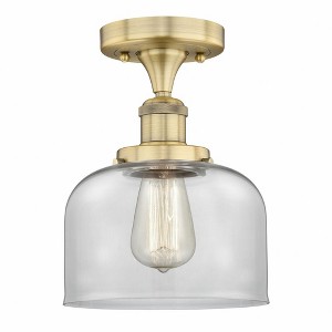 Bell - 1 Light Semi-Flush Mount In Industrial Style-8.25 Inches Tall and 6.5 Inches Wide - 1 of 1