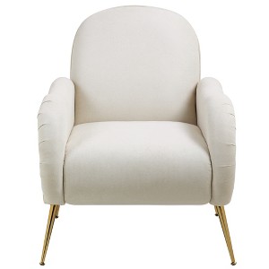 Maliang Accent Chair With Metal Gold Legs, Single Sofa Chair for Living Room Bedroom - 1 of 4
