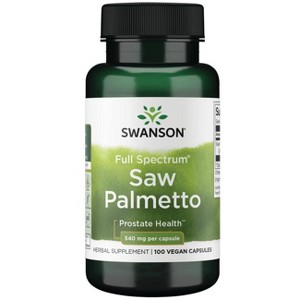 Swanson Herbal Supplement Full Spectrum Saw Palmetto 540 mg Capsule - 1 of 2