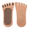 Unique Bargains Non-Slip Yoga Socks Five Toe Socks Pilates Barre for Women with Grips - 4 of 4