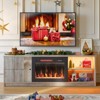 Pinmoco 63 Inch TV Stand with Electric Fireplace Storage Cabinet and LED Open Shelf for TVs up to 70" - 2 of 4