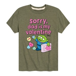 Boys' - Toy Story - Sorry Dad My Valentine Short Sleeve Graphic T-Shirt - 1 of 4
