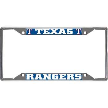 MLB Texas Rangers Stainless Steel License Plate Frame