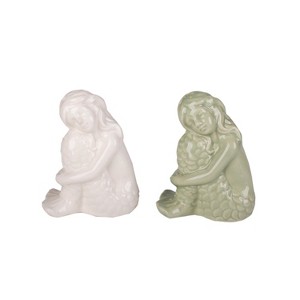 Beachcombers 3.55" CERAMIC MERMAID SALT/PEPPER Set of 2 - 1 of 2