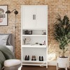 Systembuild Evolution Luxe 5-Shelf Closet Vanity Tower, Ivory Oak - 2 of 4