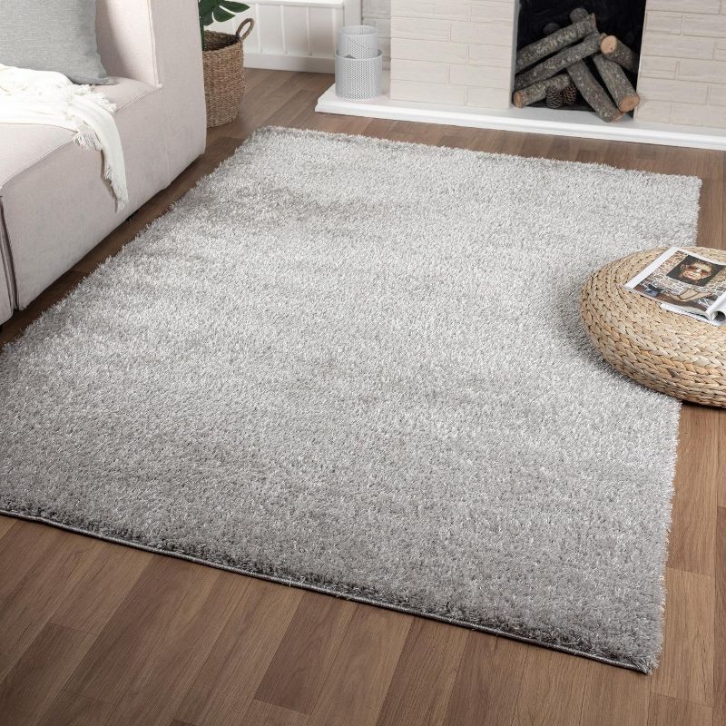 Luxe Weavers Plush Collection  Modern Shag Solid Area Rug, 1 of 18
