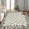 Coolmee Area Rugs Floral Washable Rugs for Bedroom with Non Slip Backing Vintage Low Pile for Bedroom Living Room Farmhouse - 3 of 4