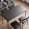 COZONY 47" Folding Table, Heavy Duty Portable Card Table with PU Leather Top & Metal Legs, No Assembly, Indoor & Outdoor Use, Table Only - 3 of 4