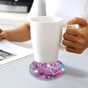 6pcs Diamond Painting Coasters Set for Cup Holder,Professional Flowers Diamond Painting Heat Insulation Craft Supplies DIY Crafts for Adults Kids - 4 of 4