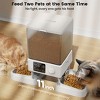Oneisall PFD-002 Automatic Cat Feeder - 5L, Timed Dispenser for 2 Cats, Dual Bowls, Pet Dry Food Dispenser - 2 of 4