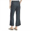 Women's Micro Floral Print Pleated Hem Cropped Pants - Le Gali - 2 of 4