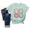 Simply Sage Market S.W.Smiley Smiley Face Grunge Short Sleeve Tee - XS - Seafoam - 3 of 4