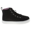 Kensie Girl Glitzy Girls Lace-Up High-Top Sneakers with Rhinestone Details (Toddler' Sizes) - 2 of 4
