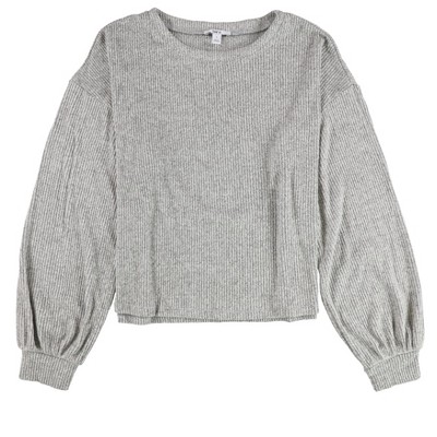 bar III Womens Blouson Sleeve Pullover Sweater