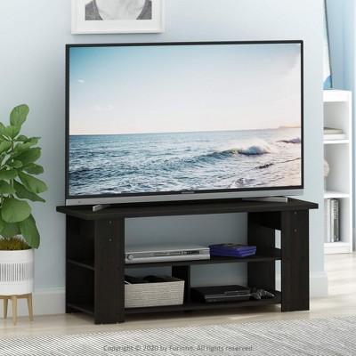Furinno TV Stand Entertainment Media Center Console For TV's up to 55" w/Open Storage Shelves,Espresso