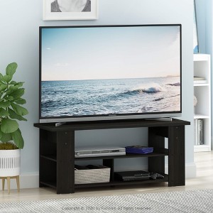 Furinno TV Stand Entertainment Media Center Console For TV's up to 55" w/Open Storage Shelves,Espresso - 1 of 4