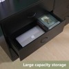 SUGIFT 6 Drawer Dresser, Modern Wood Chest of Drawers for Bedroom, Black - 4 of 4
