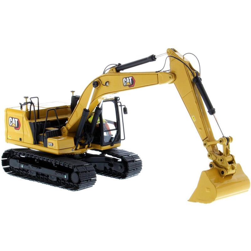 Cat Caterpillar 323 Hydraulic Excavator Next Generation Design & Operator & 4 Work Tools "High Line Series" 1/50 Diecast Masters, 3 of 7