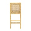 TOV Furniture Amara Rattan & Cream Linen Stool - 4 of 4