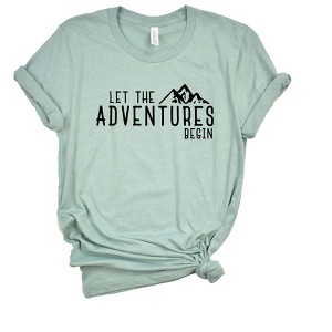 Simply Sage Market Women's Let The Adventure Begin Short Sleeve Graphic Tee - 1 of 2