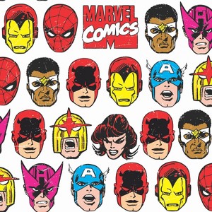 Marvel Comics Classic Faces Peel & Stick Kids' Wallpaper - RoomMates - 1 of 4