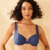 Women's Underwire Bikini Top - Wild Fable™ Blue Denim - 3 of 4
